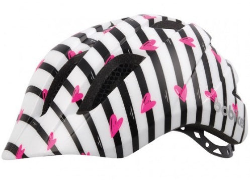 Bobike Kinderhelm Plus Pinky Zebra S (52-56 cm) bianco