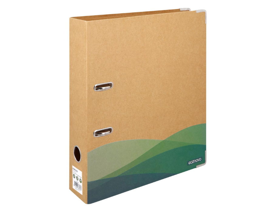 Econovo žiedinis segtuvas - kraft - a4 - 2 žiedų - 75mm