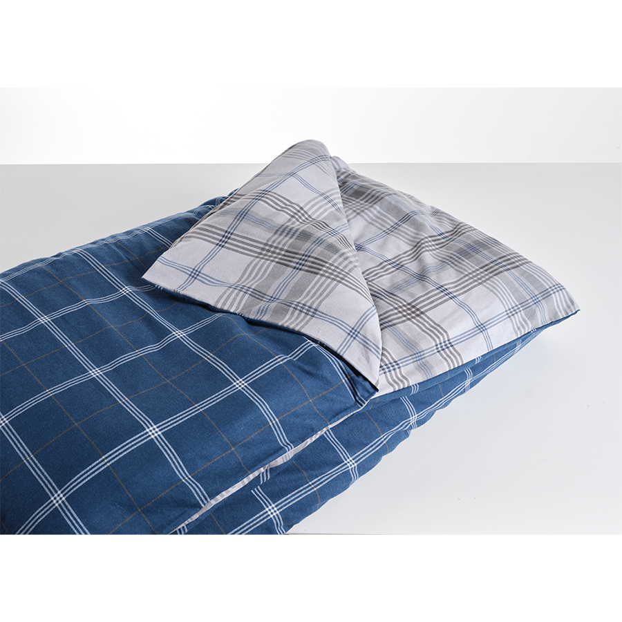 Knus eden jersey hoeslaken allure blauw 160 x 200cm