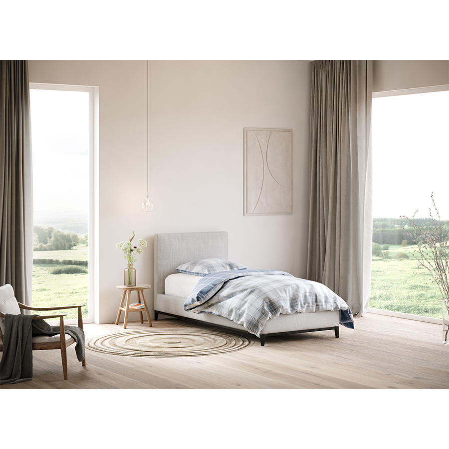 Knus eden jersey hoeslaken allure blauw 160 x 200cm