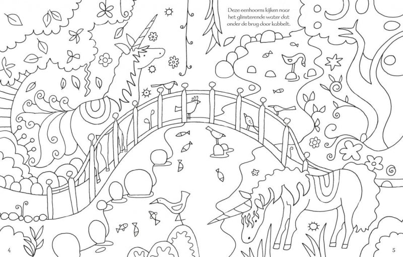 Central Book House Unicorns Coloring Book