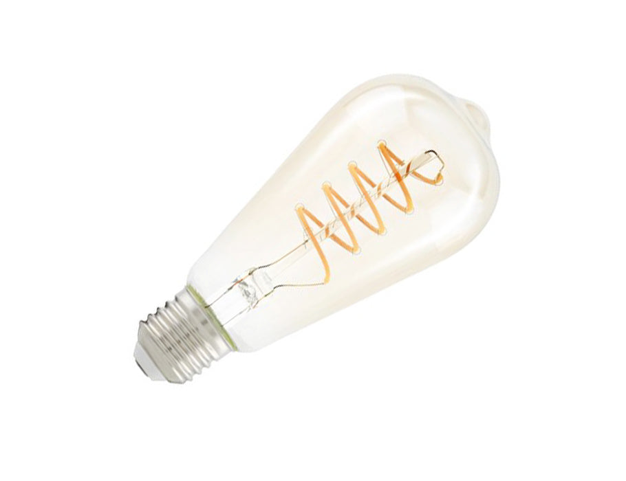 Lampa LED EGLO - E27 - 260 LM - owalny - bursztyn
