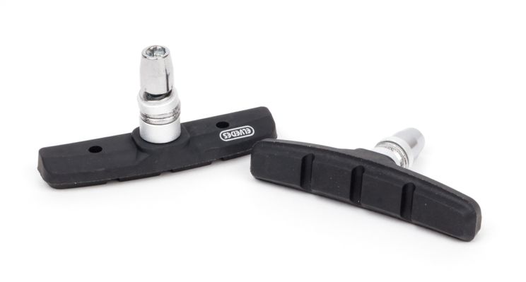 Brzdové destičky V-brzda 72 x 15 mm černá 50 kusů