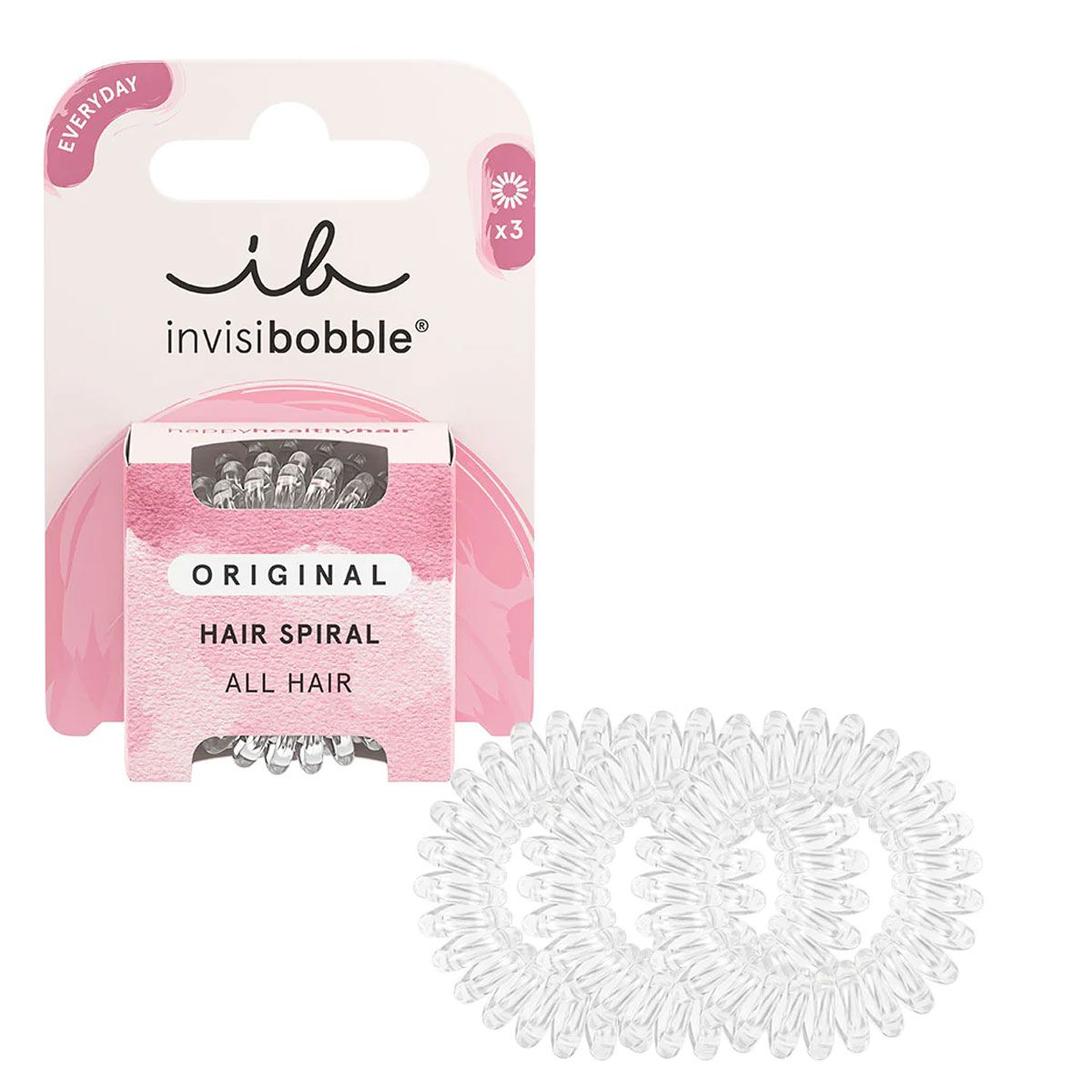 Invisibobble originální křišťálově čisté 3 kusy