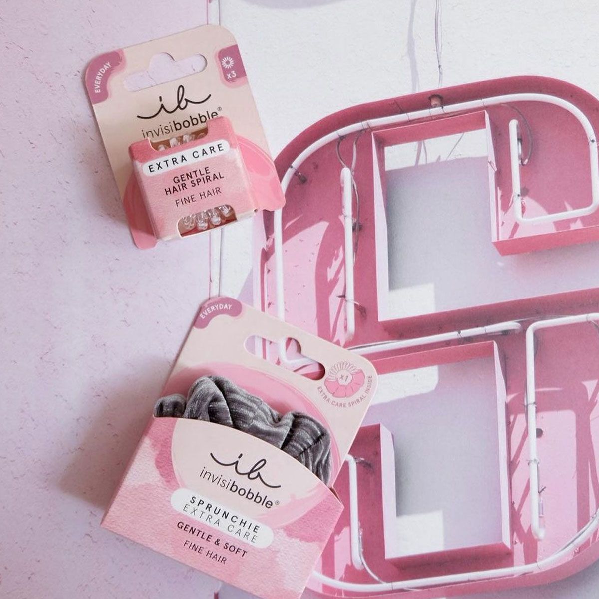 Invisibobble extra care gentle crystal clear 3 pieces