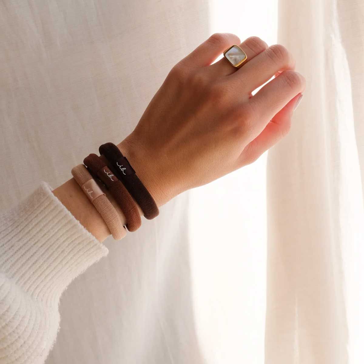 Invisibobble hair tie mocha 5pcs.