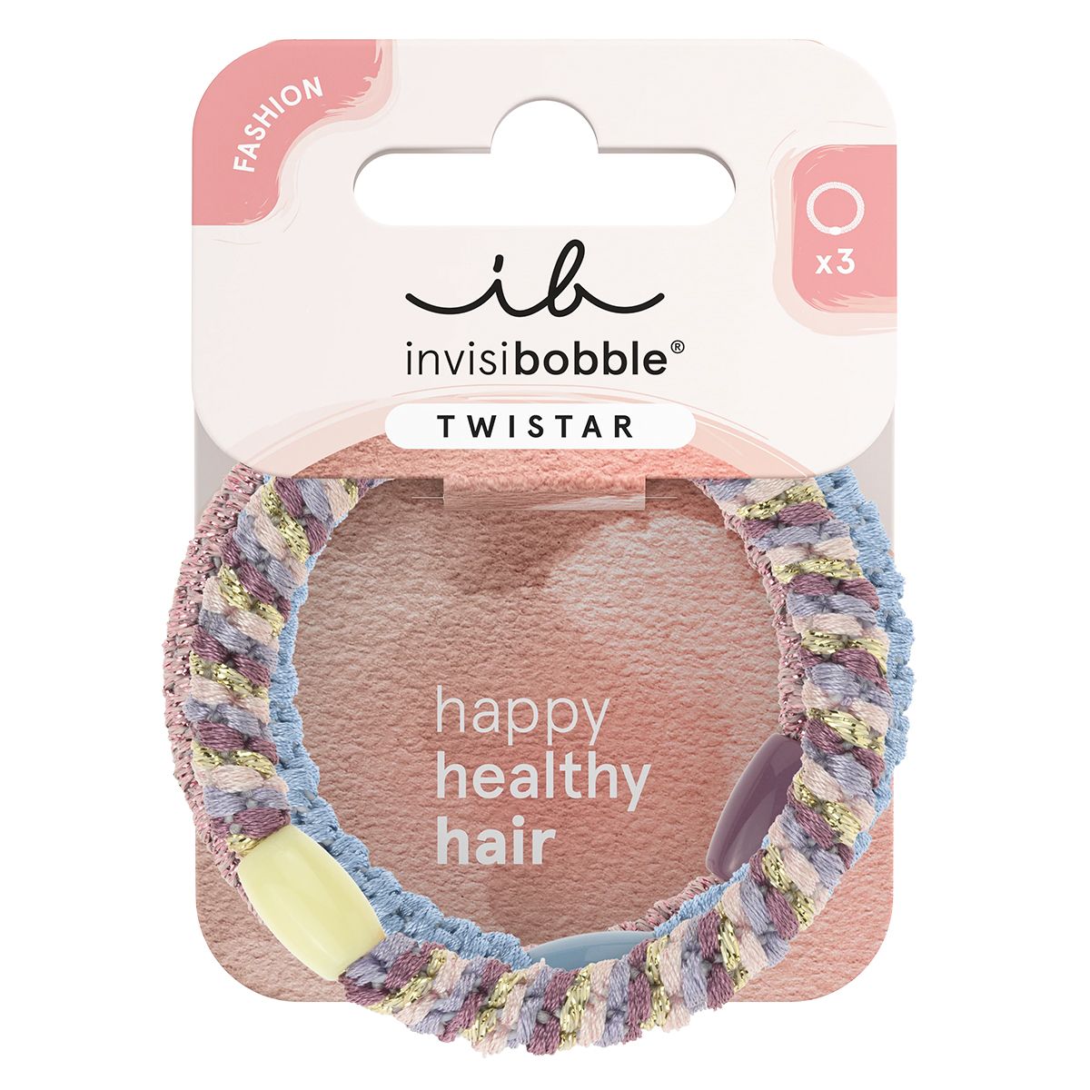 Invisibobble twistar lavender braids 3pcs.