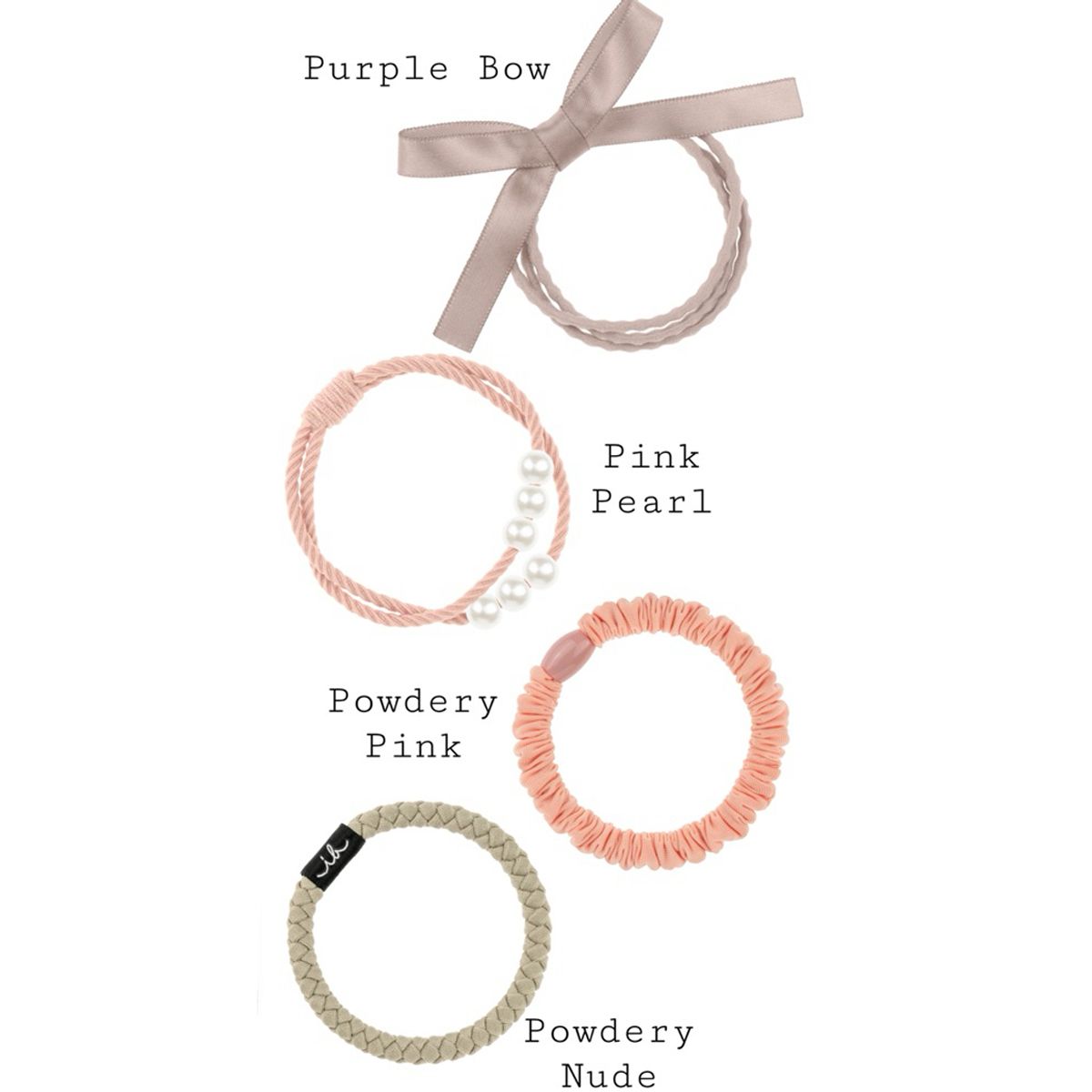 Invisibobble beauties powdery pearl 4st.