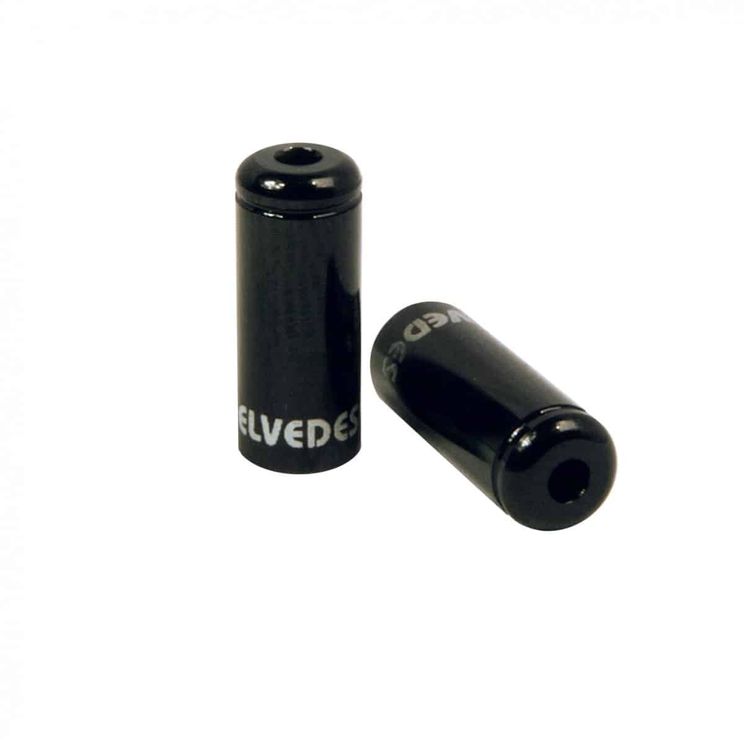 Cappone per cavi pt elvedes nero 5,0 mm | Aluminio 50 pezzi