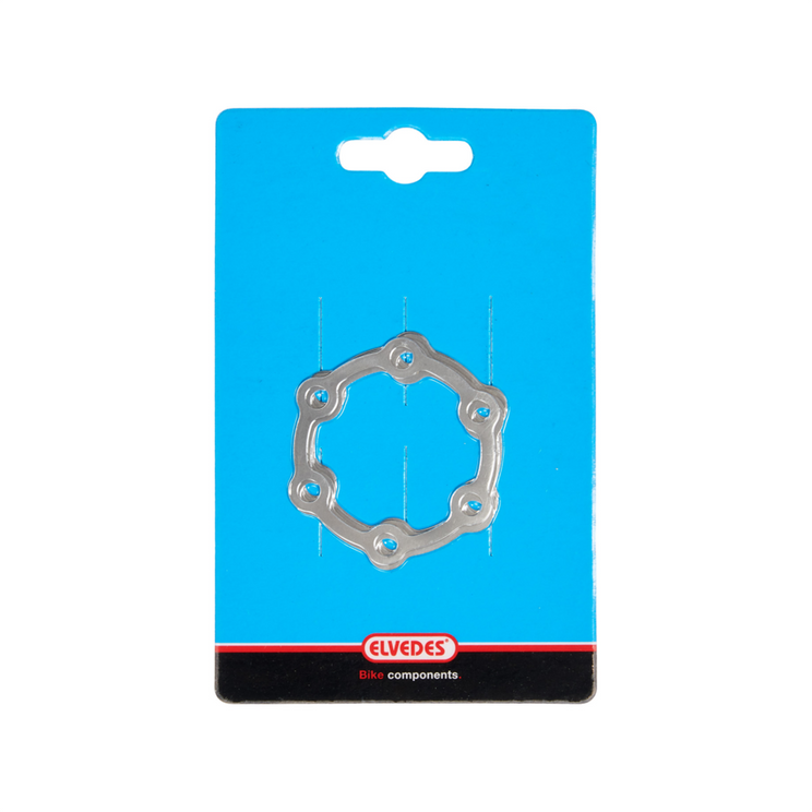 Stainless steel brake disc shim Elvedes ø0.1 mm (8 pieces)