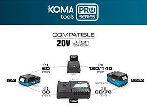 Koma tools accu | 20v | 4.0ah - 6490020