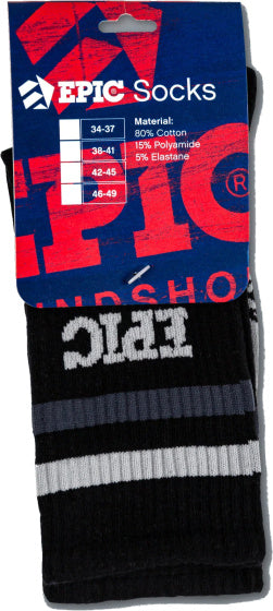 Calcetines deportivos épicos Tamaño negro 38 41