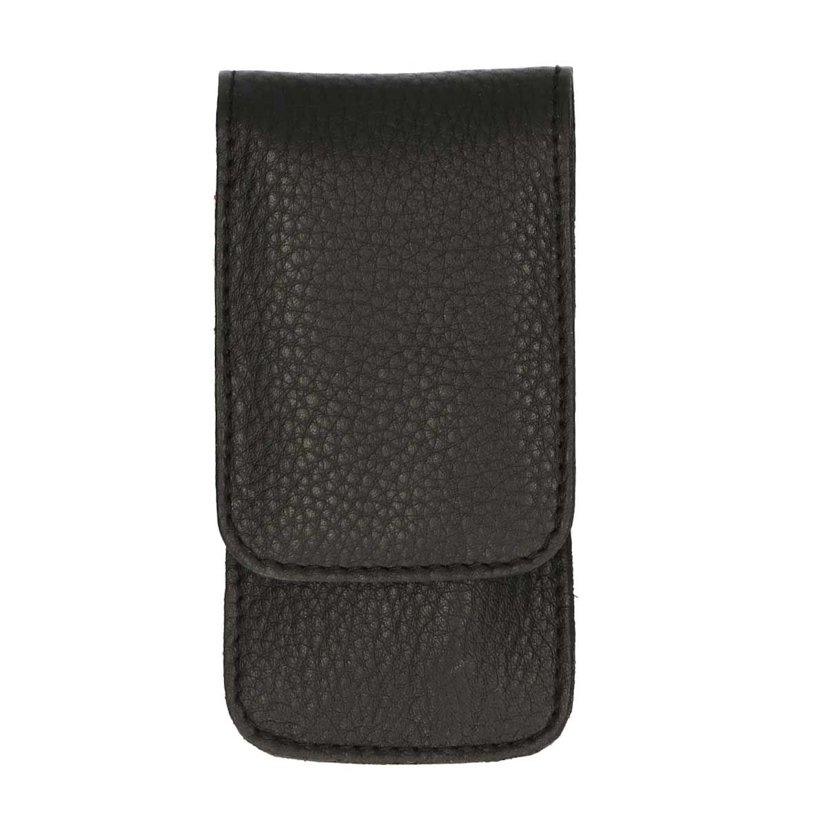 Erbe solingen 3-delige manicure etui met drukknoopsluiting zwart (erbe9018)