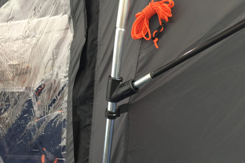 EuroTrail Bustent Pisa 270 x 200 cm de poliéster gris