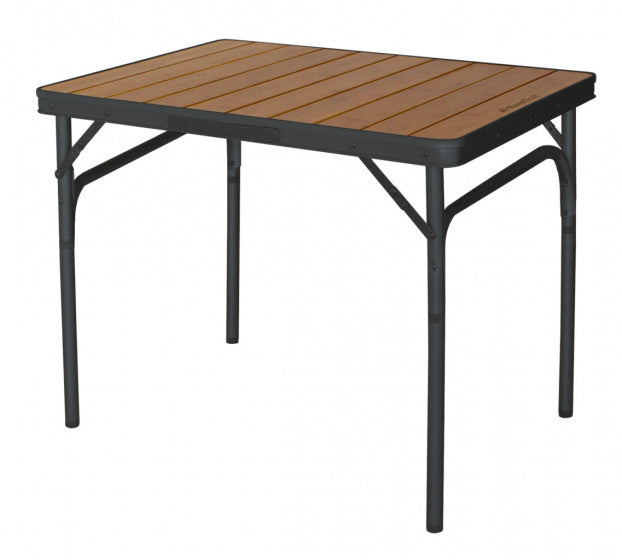 Mesa de campamento de Eurotrail Chaselle 75 x 55 cm Bamboo marrón negro