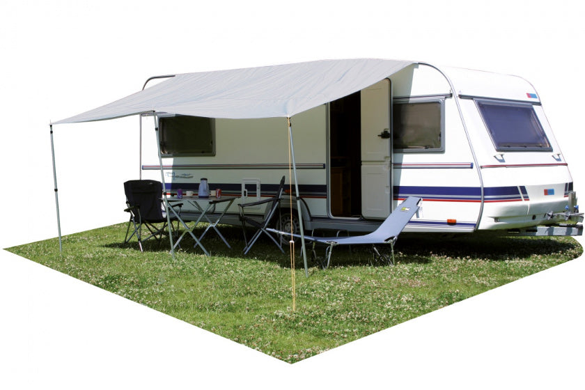 Eurotrail Luifel Caravan 300 x 240 cm Polyester Grey 2 bastoncini