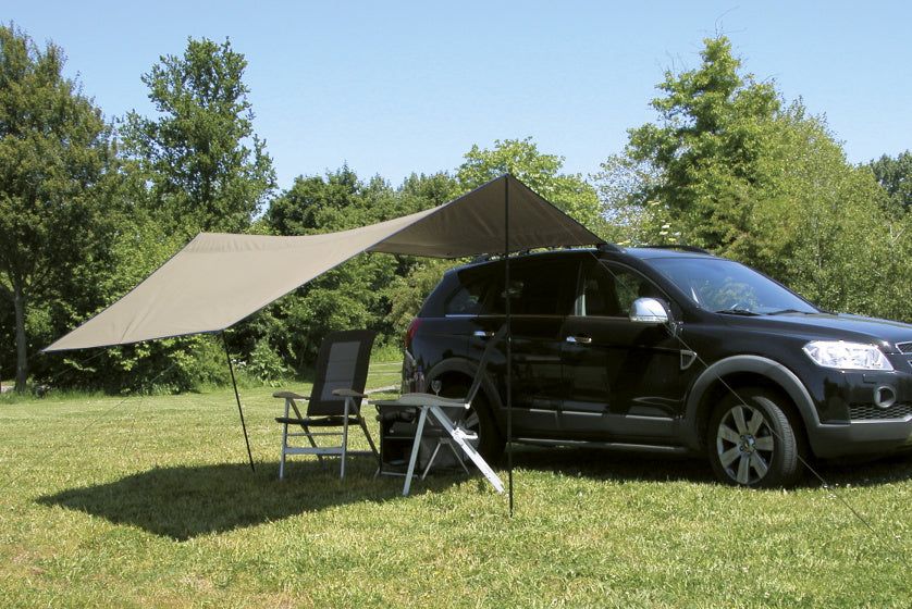 EuroTrail Tarp Carside 3,6 x 3,5 m in acciaio poliestere a 6 pezzi