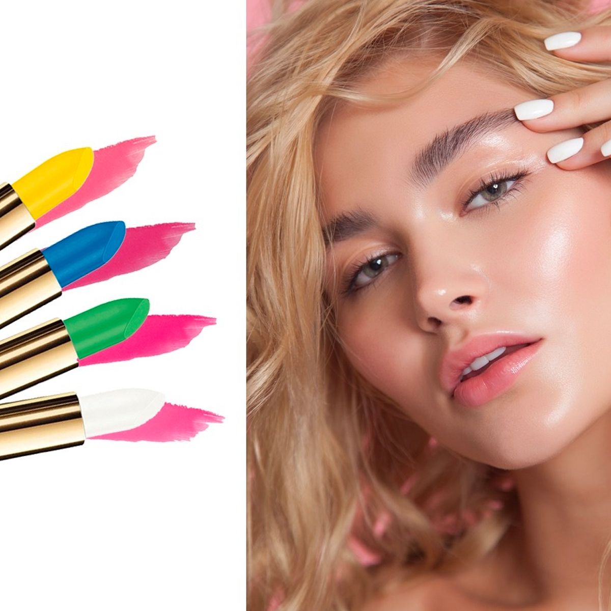 Fremragende lavertu læbestift 101 hvid - frisk pink