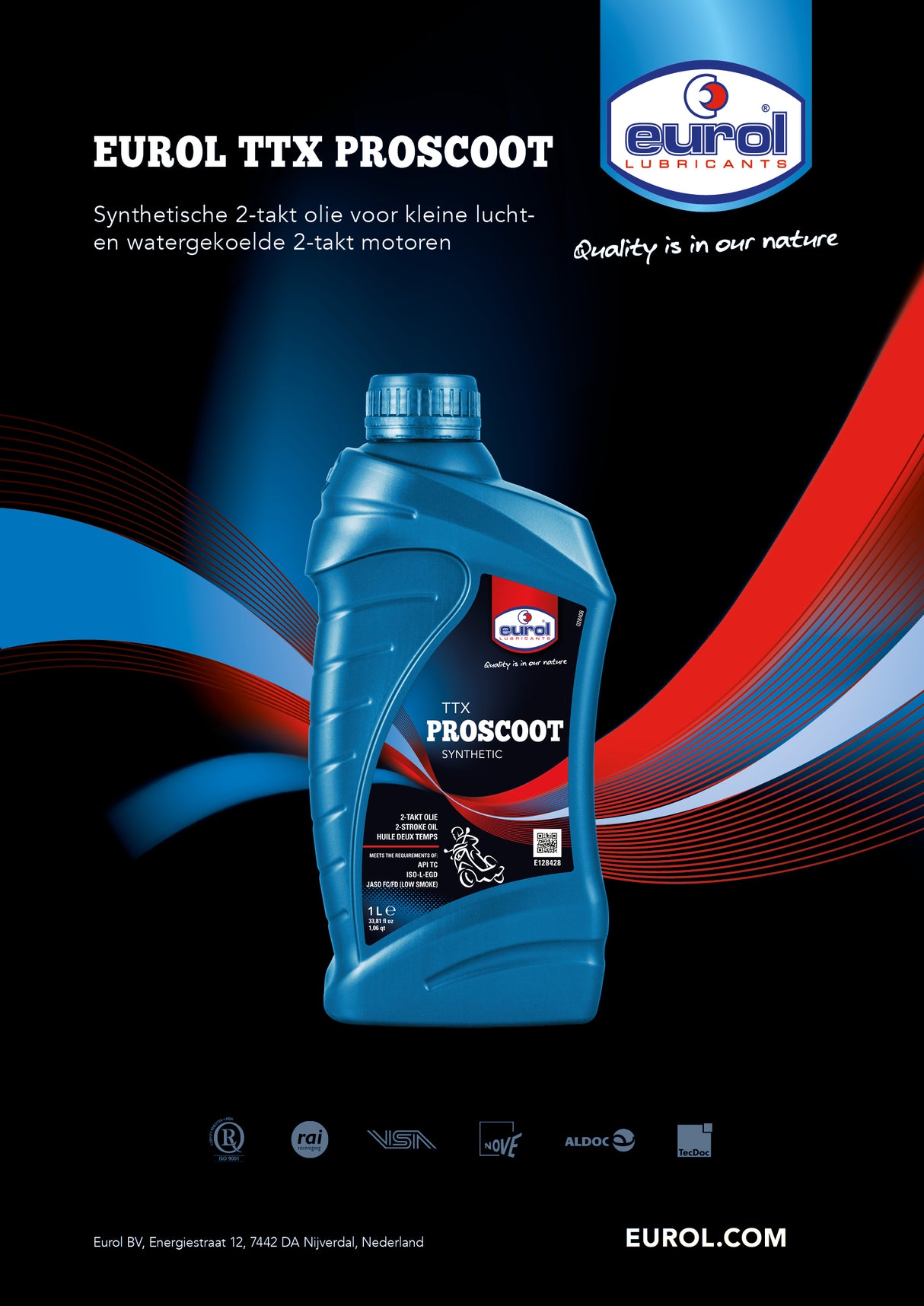 Eurol Poster 'TTX' for A1 pavement sign NL