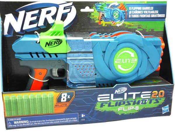 Hasbro Nerf Elite Flipshots Flip-8 con 8 frecce