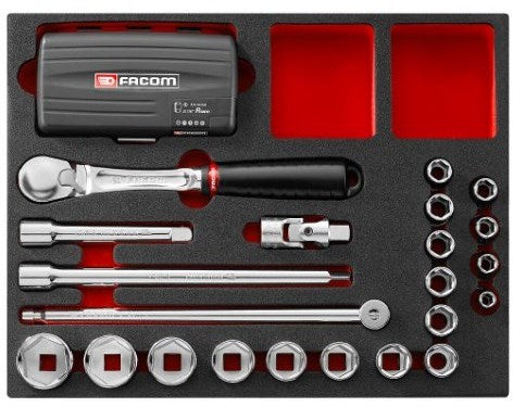 Facom matrismodul | spärrar och hylsor 1 4 - 1 2 | f50031051 f50031051