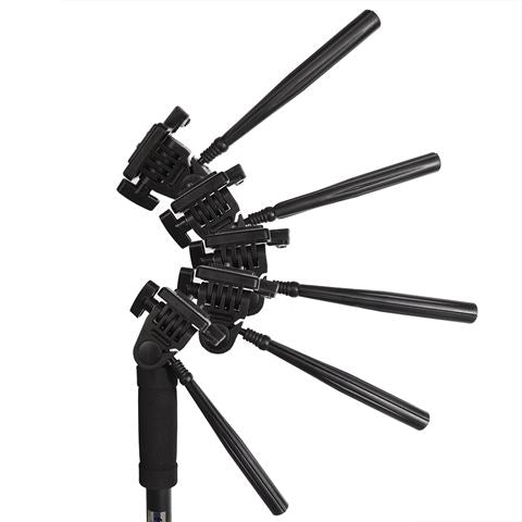 Falcon Eyes EenbeenStatief + 3 Straßenkopf MP-3 4 Abschnitte 178 cm
