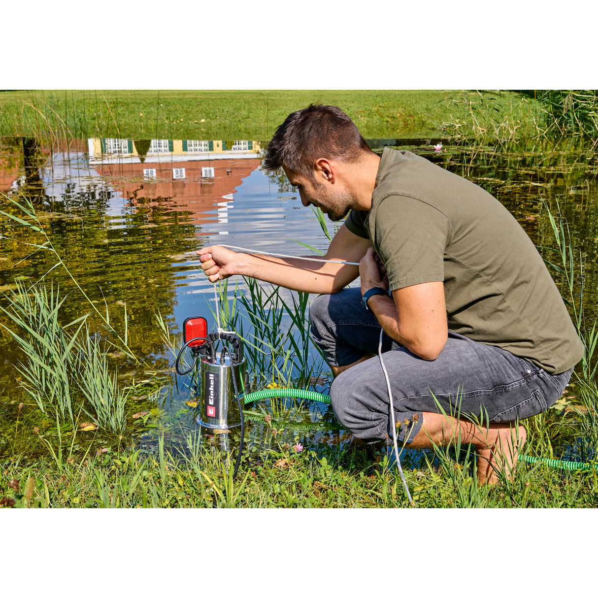 Einhell GC-DP 7035 N Eco Plus čerpadlo na špinavú vodu (nerezová červená)
