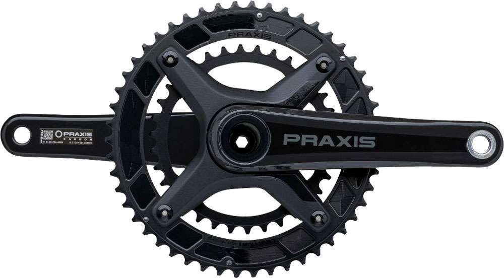 Praxis works zayante carbon m30 50 34z road crankset