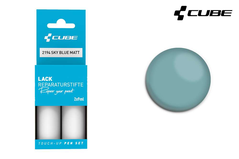 Cube touch-up pen set sky blue matt
