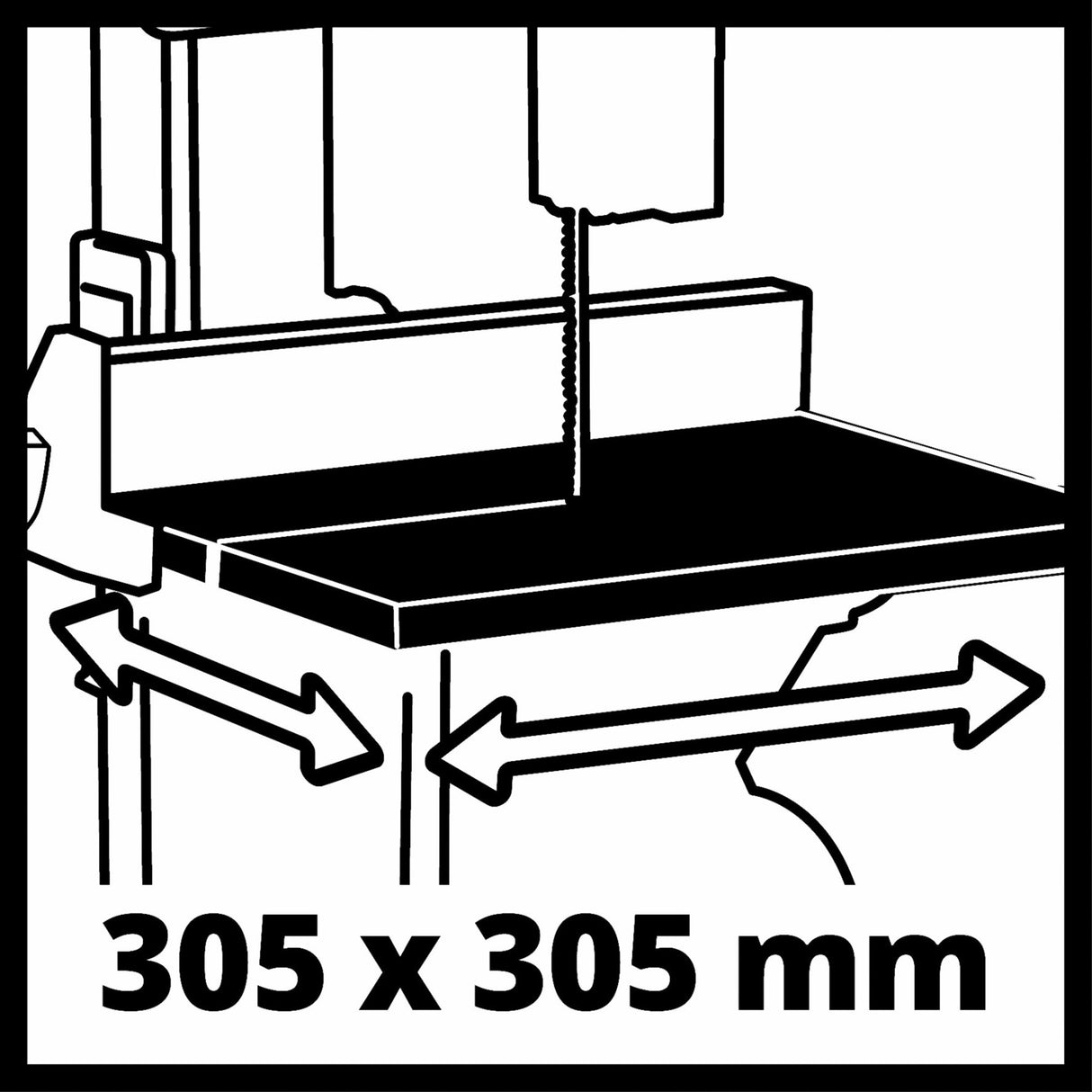 Einhell bandsåg tc-sb 200 1 bandsåg (röd svart)