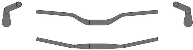 Ergotec riser bar 50 i 35mm handlebar