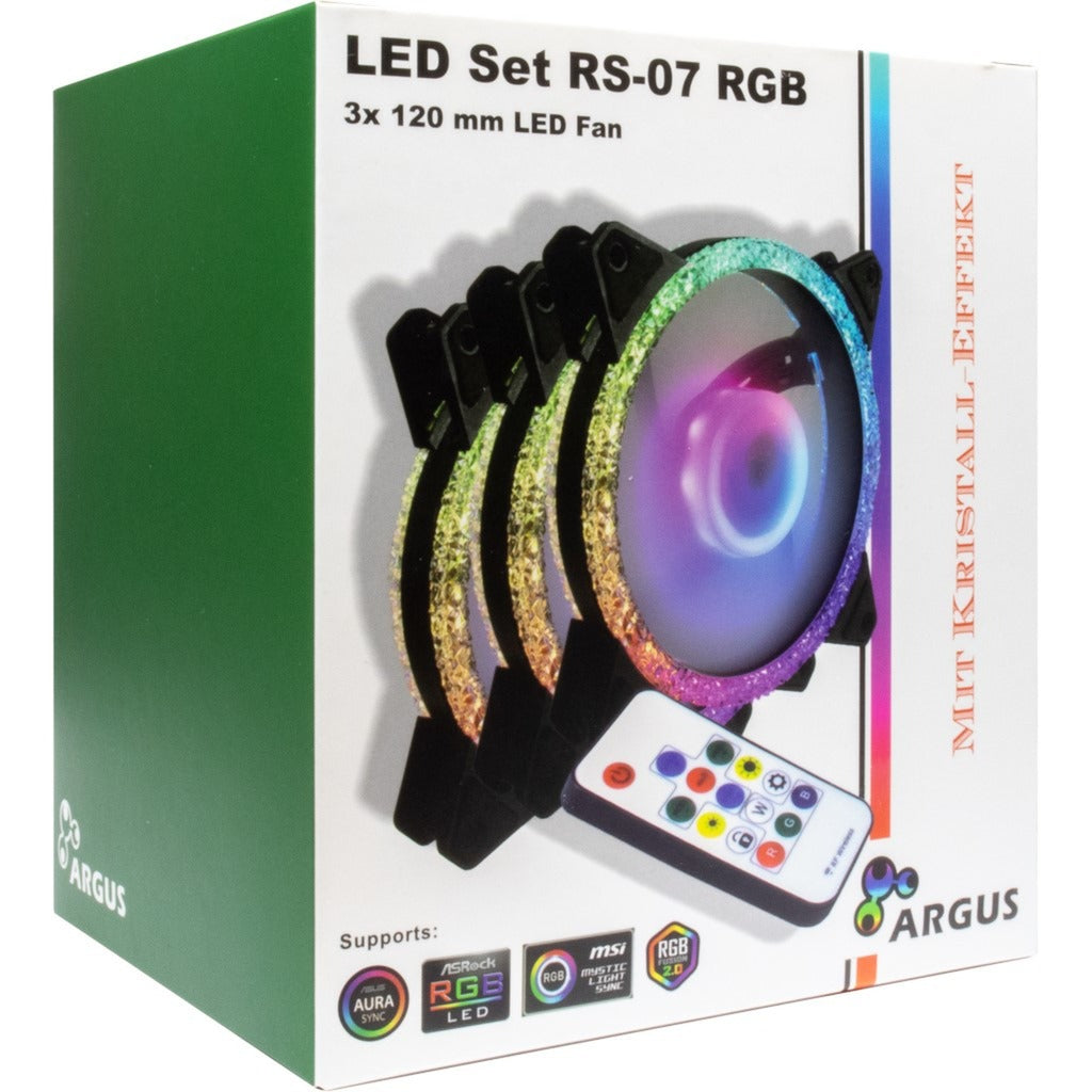 Inter-Tech Argus RS-07 RGB Set120x120x25
