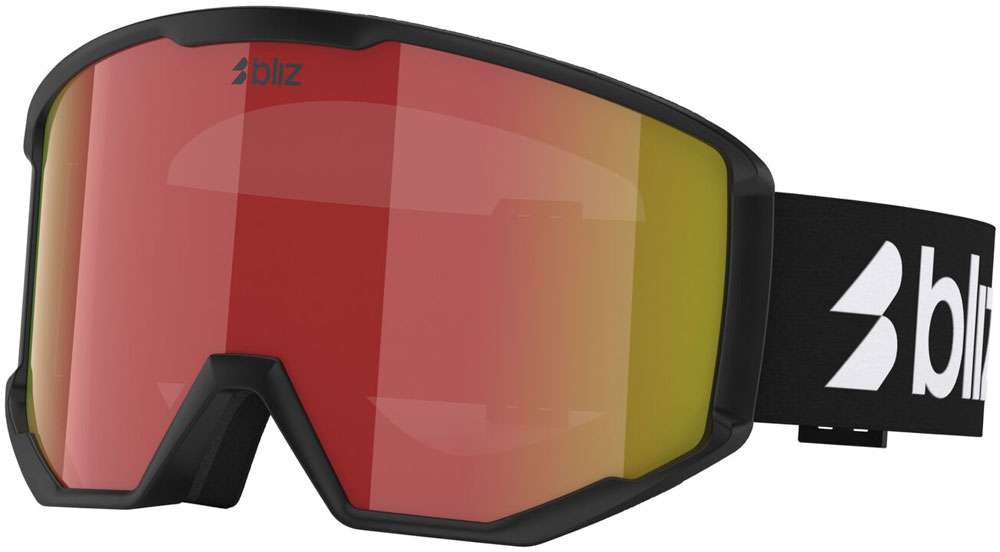 Bliz spark brown w red multi - ski goggle