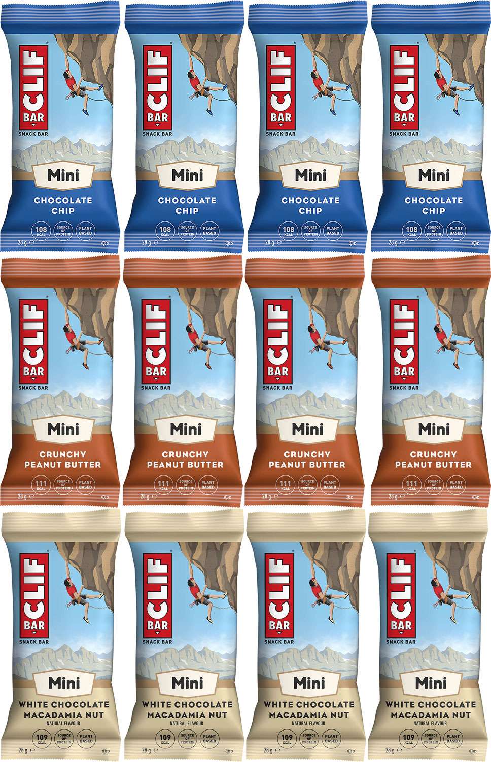 Clif bar energy bar mini mixed 12x28g box