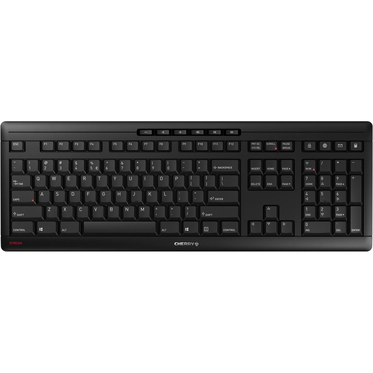 Teclado Cherry Stream sem fio, teclado (preto, layout eu (qwerty), tecnologia sx)