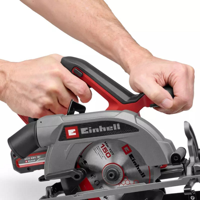 Einhell accucirkelzaag te-cs 18 150-2 li - solo handcirkelzaag (rood zwart, power x-change, accu en oplader niet inbegrepen)