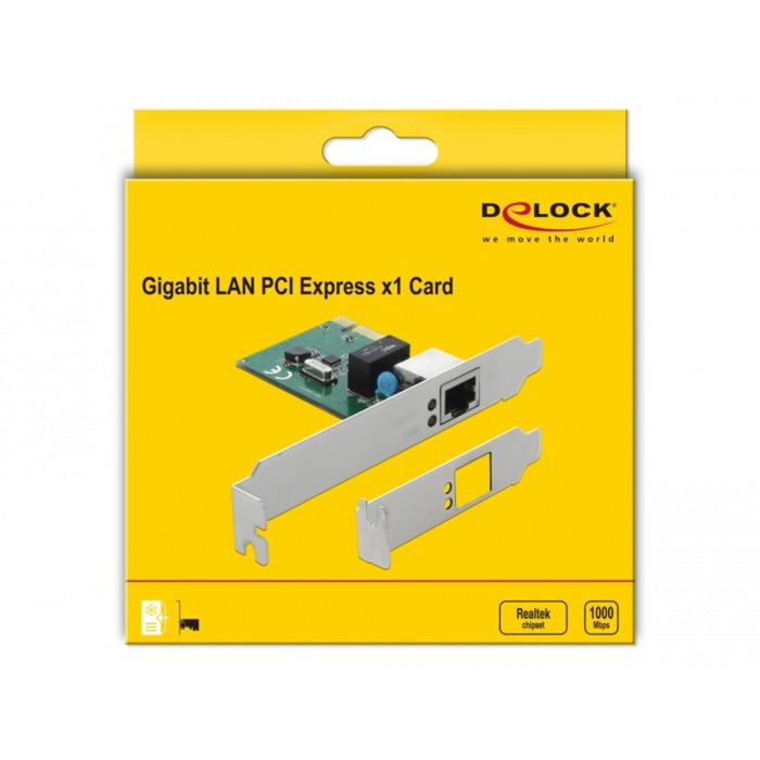 Delock PCIe Card 1x Gigabit Lan