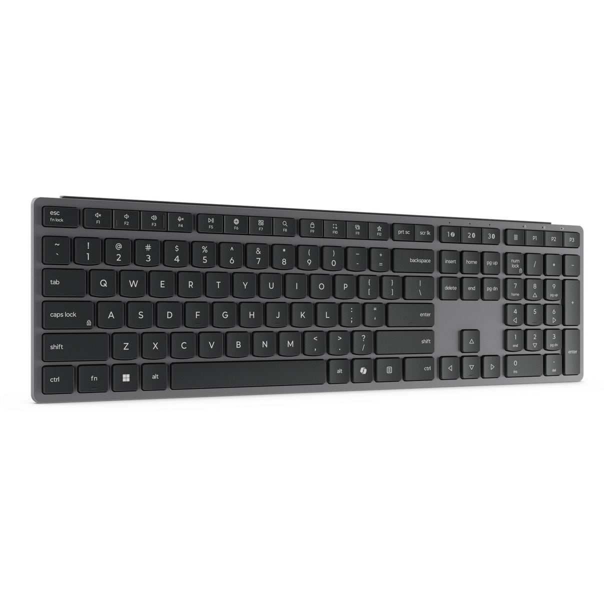 Lenovo 700 modern multi-device wireless keyboard-us euro103p desktopset (grijs, 100%, 2.4 ghz, bluetooth)