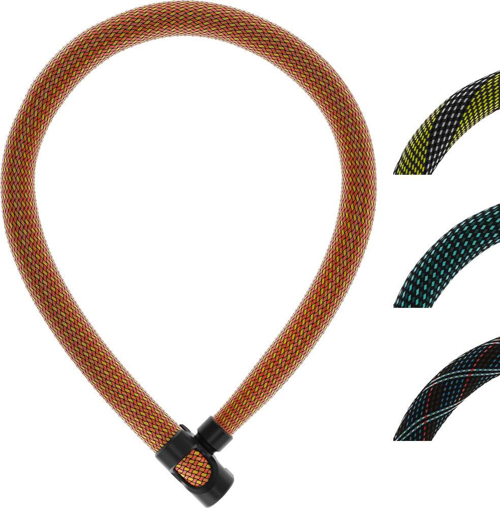 Abus Ivytex 7210 - Orange Vëlo Halskette Lock, 85cm, Schlëssellock