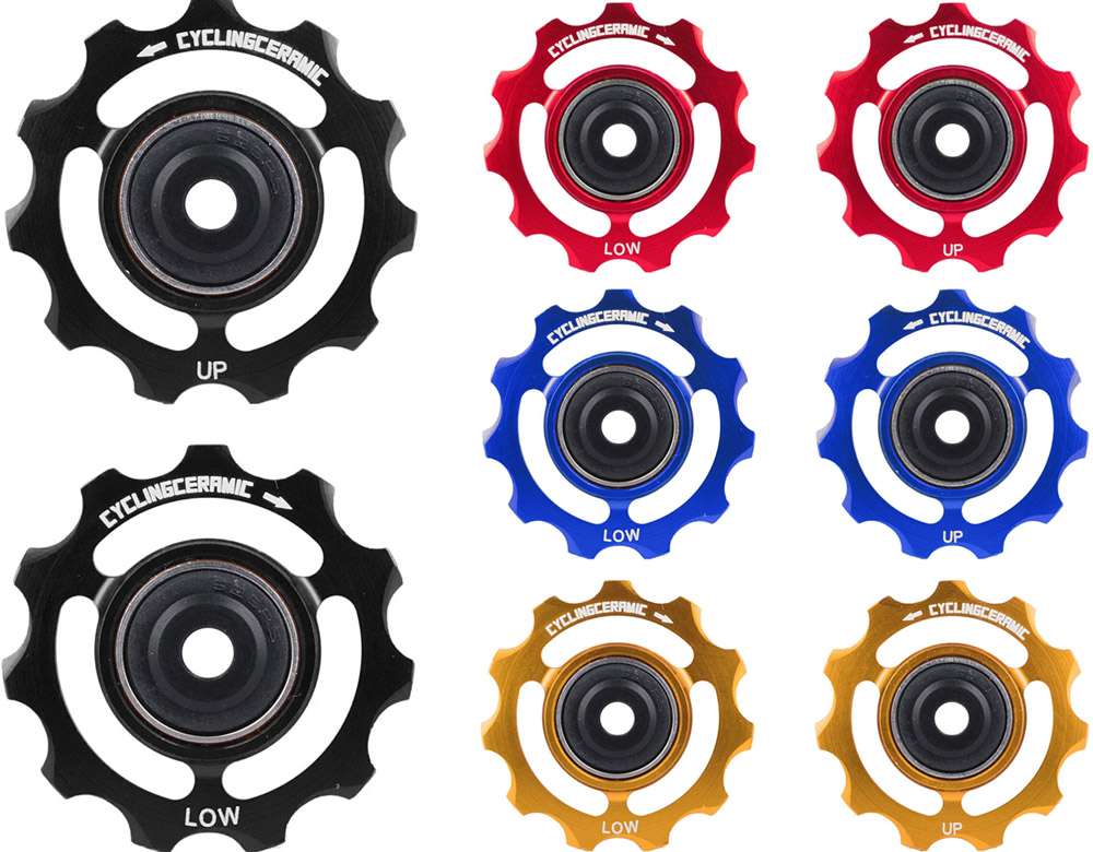 Cyclingceramic 11t derailleur pulleys for shimano sram campagnolo