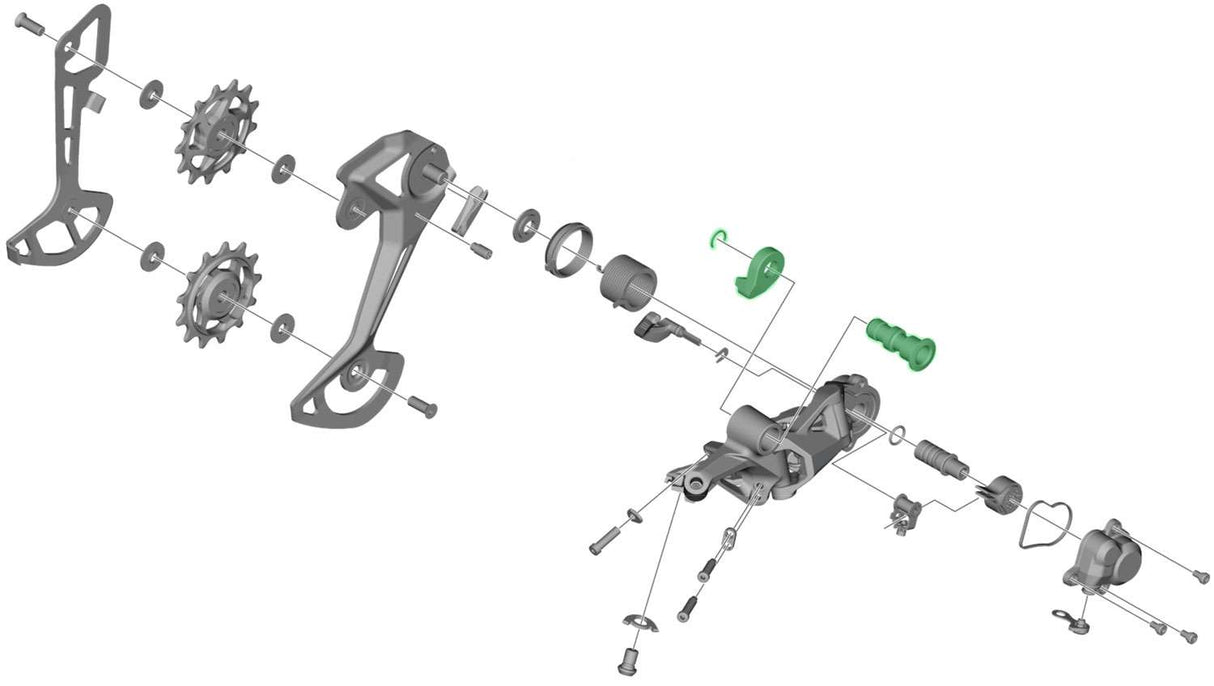 Shimano axle unit for rd-m8100 8120 rear derailleur bracket