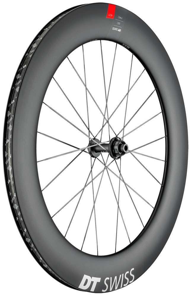 Dt swiss arc 1100 dicut® carbon 80 disc cl front wheel