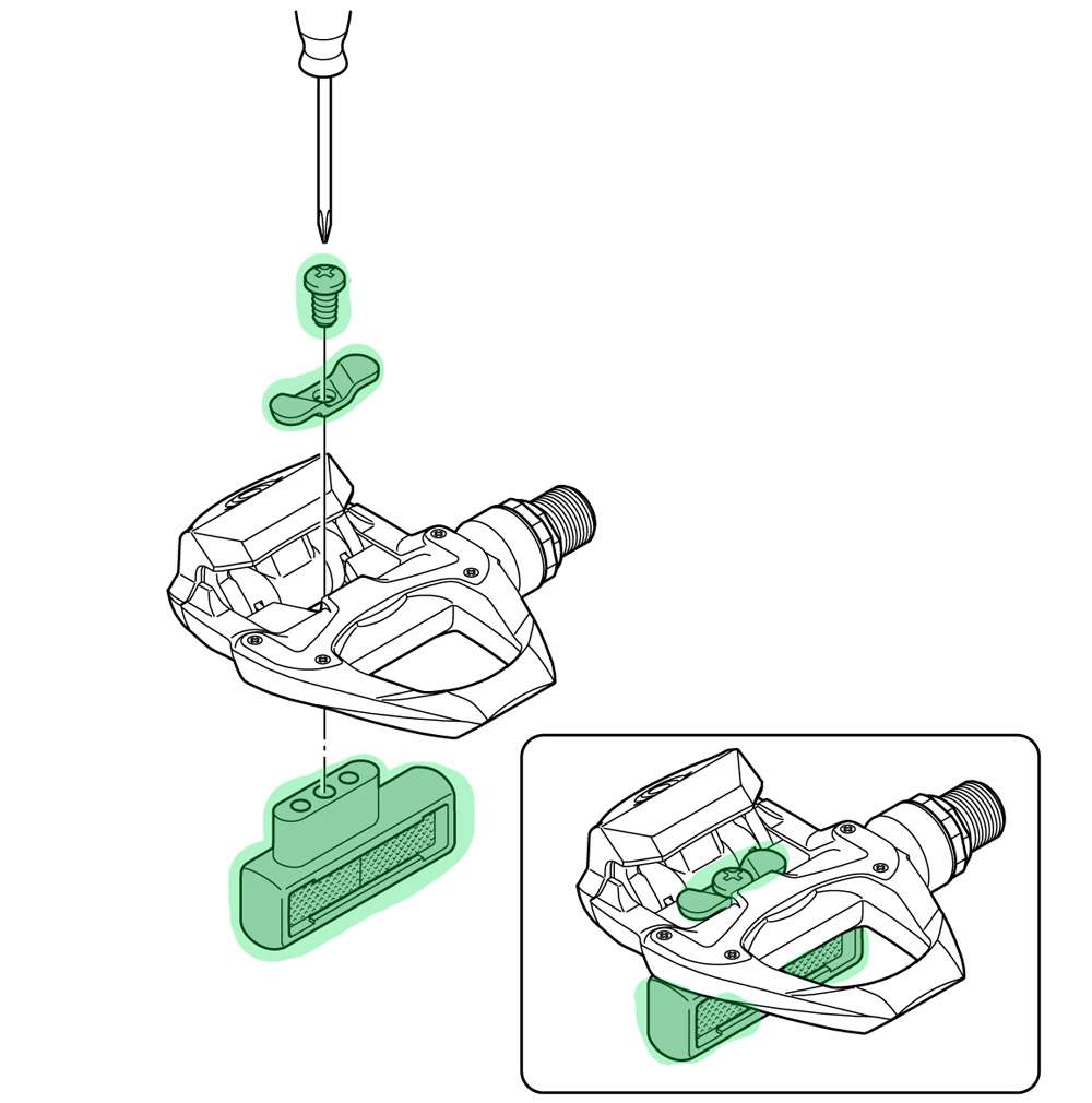 Shimano sm-pd63 reflector set