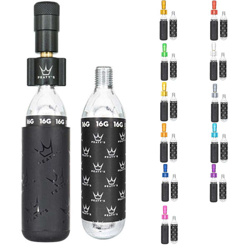 Peaty's holeshot co2 tyre inflator - road gravel (16g)