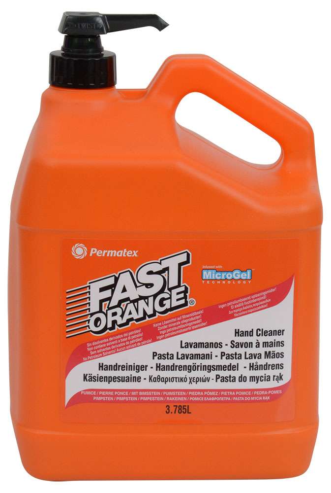 Permatex fast orange hand cleaner with pumice 3,8l