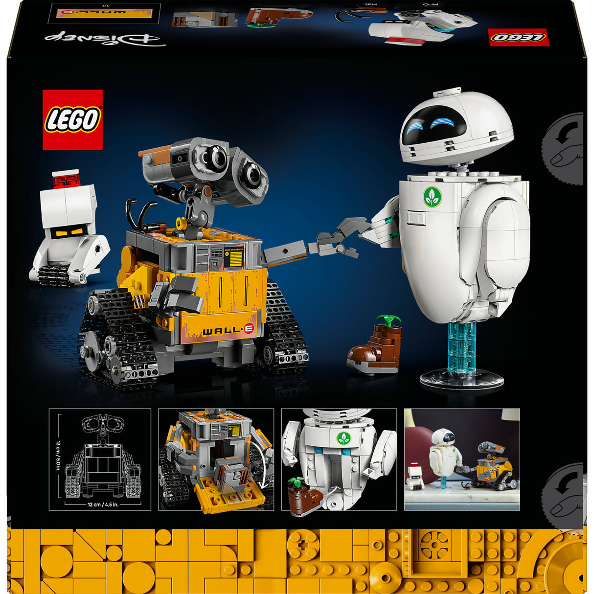 Disney Lego 43279 Pixar Wall-E und Vorabend
