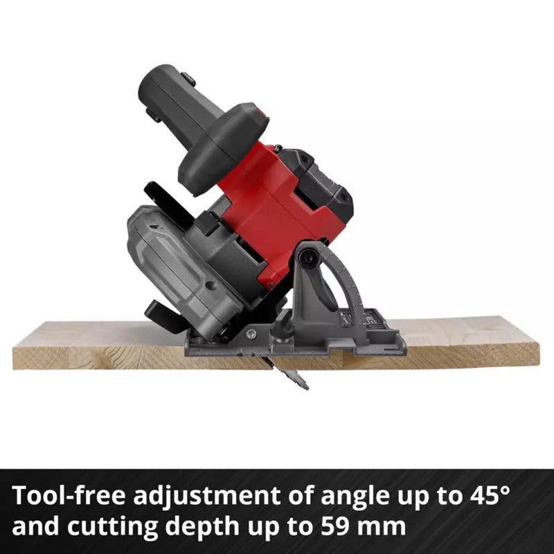 Einhell professionell sladdlös handcirkelsåg tp-cs 18 165 li bl - solo (röd svart, power x-change, batteri och laddare ingår ej)