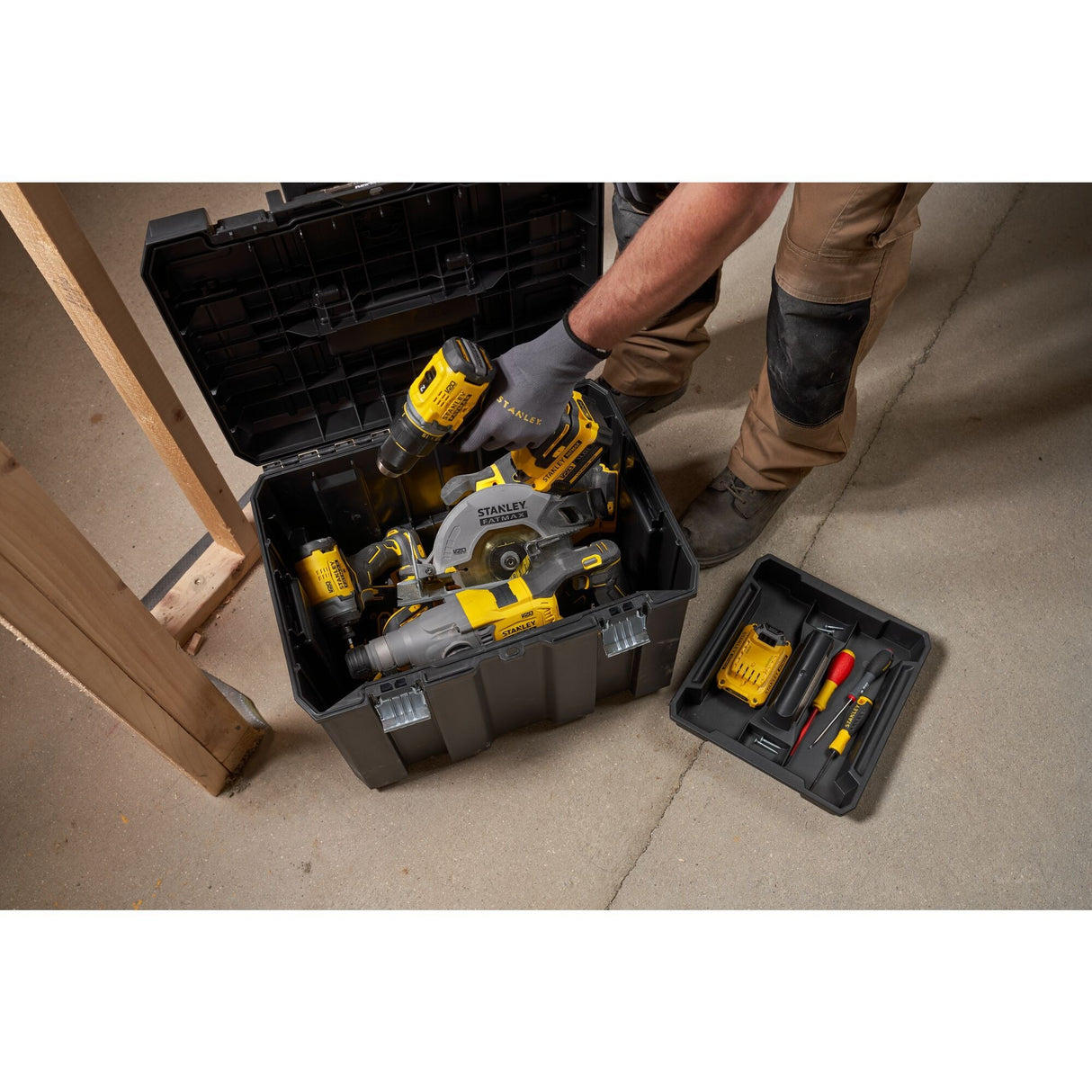 Stanley FATMAX PRO-STACK 3 в 1 модулни кутии за съхранение