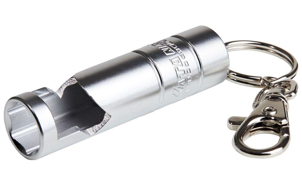Katana socket bottle opener with key ring