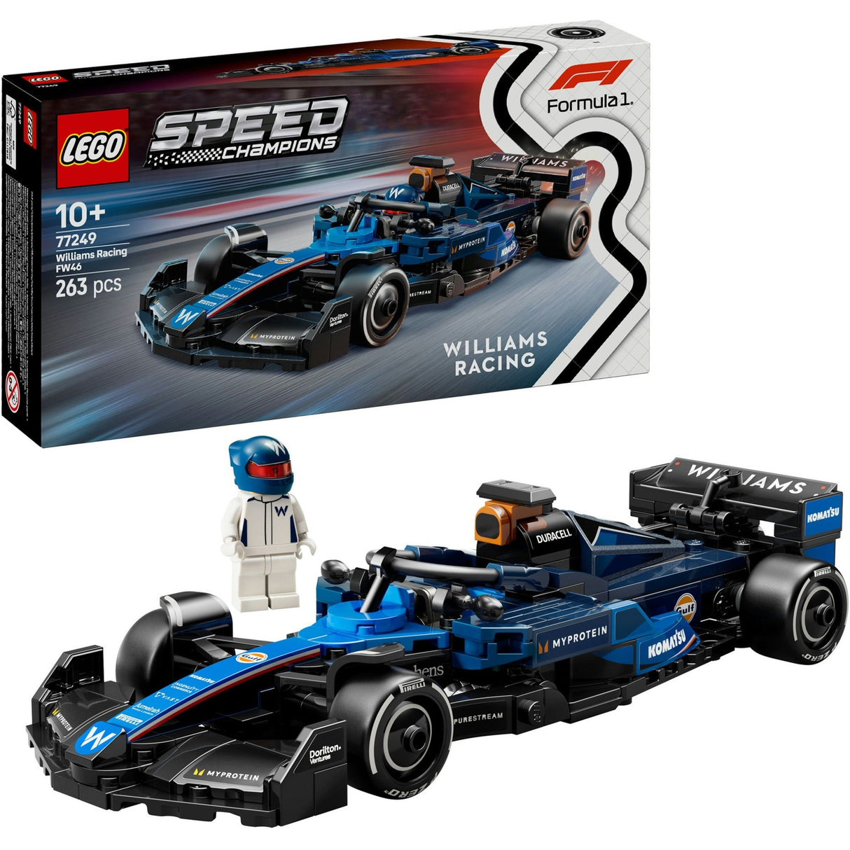 Lego Speed Champions 77249 Williams Racing FW46 F1 Auto da corsa